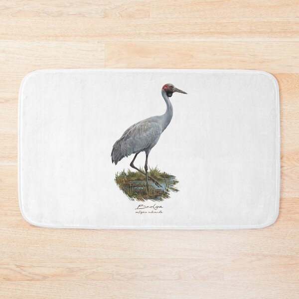 Item preview, Brolga Crane in Marsh Wetland Bird Illustration designed and sold by Takeda-art.
