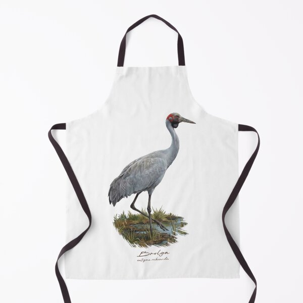 Item preview, Brolga Crane in Marsh Wetland Bird Illustration designed and sold by Takeda-art.