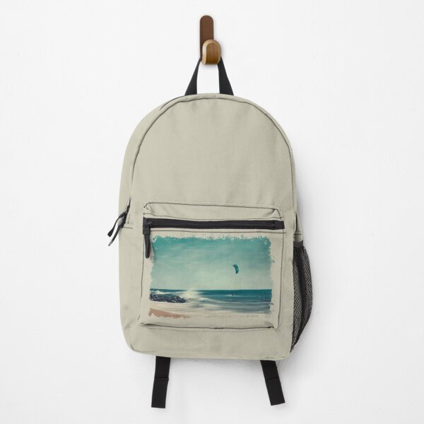 Aperçu de l'œuvre Kite surfeur sur l'Atlantique créée et vendue par Dyrk Wyst Redbubble Shop.