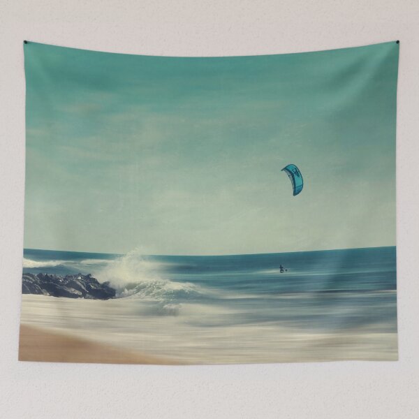 Item preview, Kite Surfer On The Atlantic designed and sold by Dyrk Wyst Redbubble Shop.