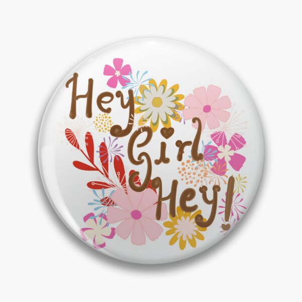Item preview, Hey girl floral sticker  designed and sold by Navitaloves.
