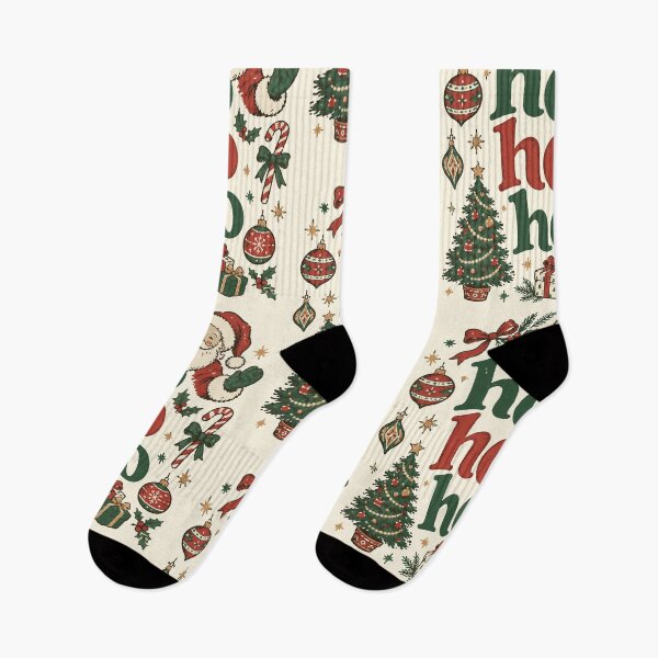 Artikelvorschau, Ho Ho Ho winkt Weihnachtsmann Vintage Weihnachten entworfen und verkauft von sdcreations210.