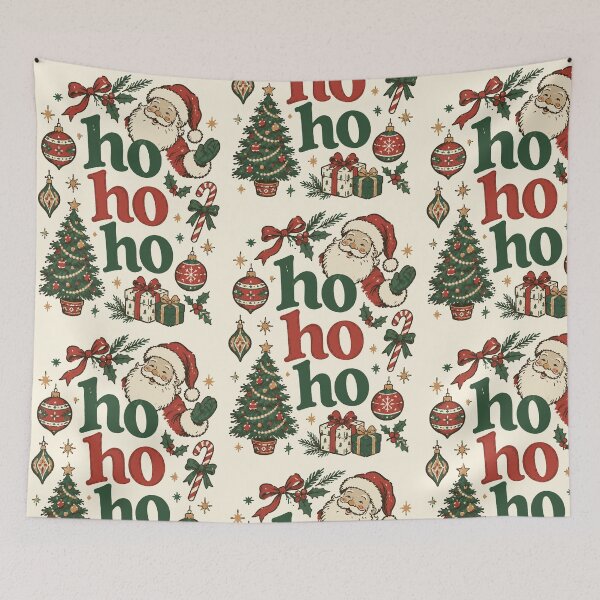 Item preview, Ho Ho Ho Waving Santa Vintage Christmas designed and sold by sdcreations210.