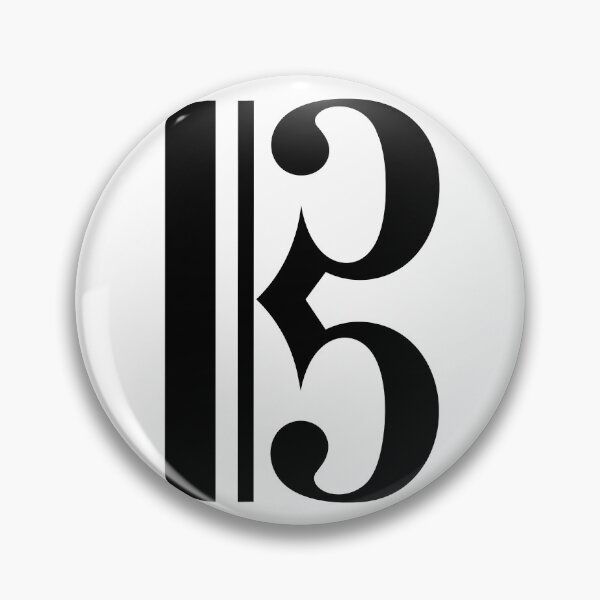 Item preview, C Clef Music Symbol - Minimalist Alto Clef Design designed and sold by lematworks.