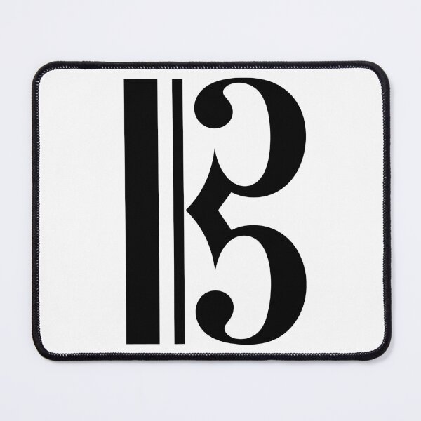 Item preview, C Clef Music Symbol - Minimalist Alto Clef Design designed and sold by lematworks.