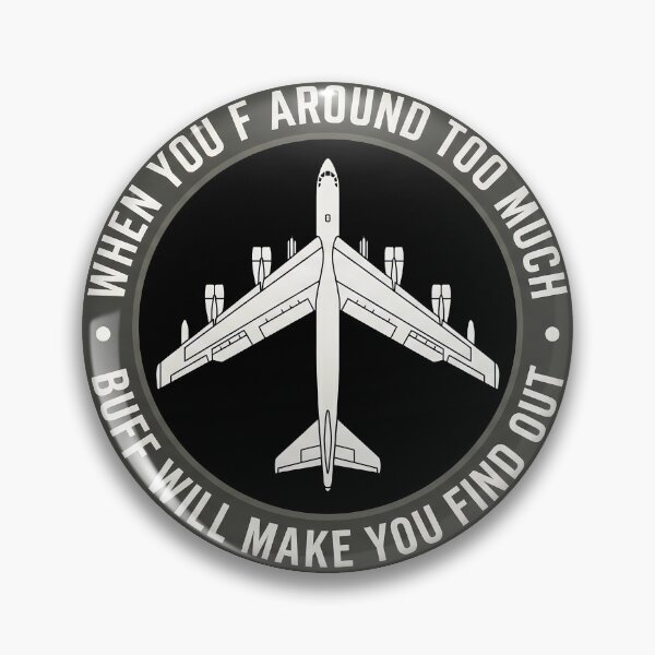 Artikelvorschau, B-52 Stratofortress – BUFF wird es dich herausfinden Taktischer Humor Emblem entworfen und verkauft von ArtDreams92.