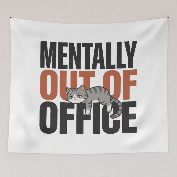Item preview, Mentally out of office designed and sold by Mbk Studios.
