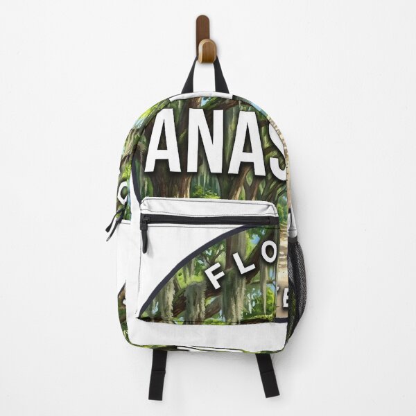 Item preview, Anastasia State Park Florida Summer Canopy Round Badge Sticker designed and sold by DetourDgn.