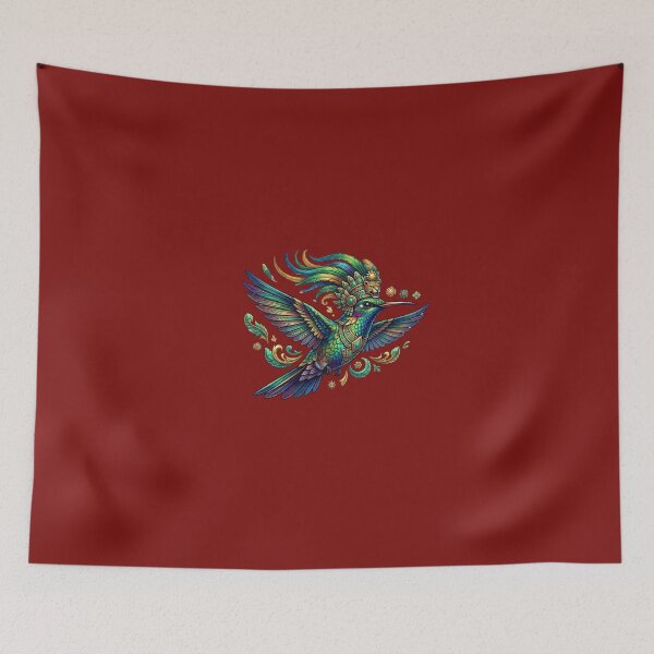 Item preview, Aztec Hummingbird Headdress – Colorful Mayan Sacred Bird Art designed and sold by obalartsMerch.