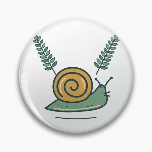 Item preview, Golden Garden Snail with Green Fern Fronds designed and sold by EcomGenius.