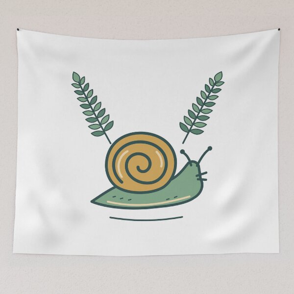 Item preview, Golden Garden Snail with Green Fern Fronds designed and sold by EcomGenius.