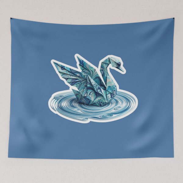 Item preview, the paper swan designed and sold by obalartsMerch.