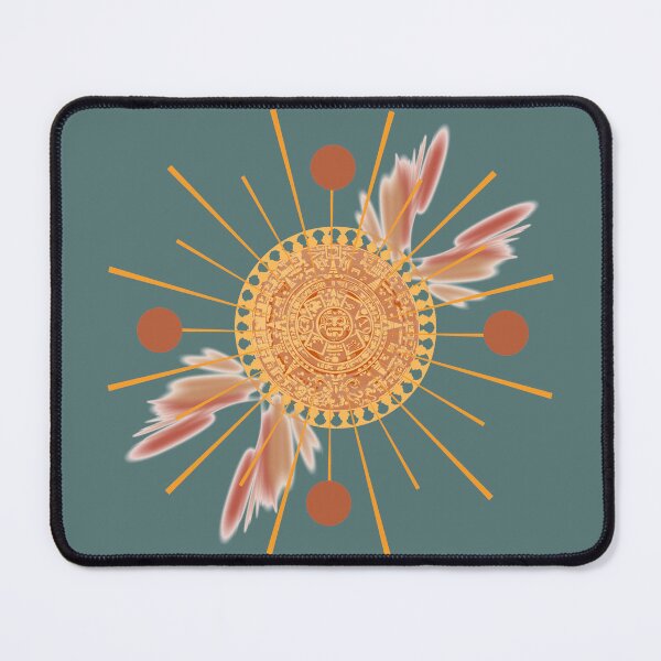 Item preview, Mystic Gold Aztec Sun Mandala designed and sold by PaniKulka.