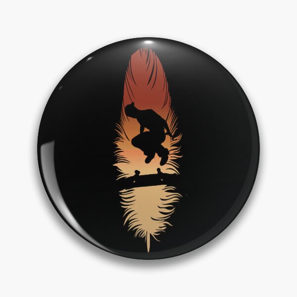Item preview, Skater Silhouette Feather Art designed and sold by ChristopBlack.