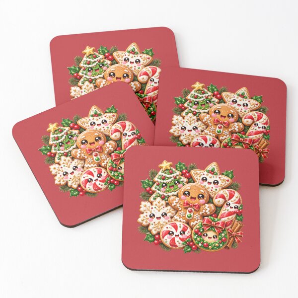 Item preview, Kawaii Christmas Cookies and Candy Holiday Treats Design designed and sold by ALH Apparel.