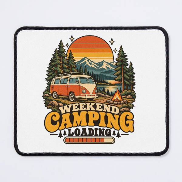 Item preview, Weekend Camping Loading Vintage Camper Van & Sunset designed and sold by urbinet.
