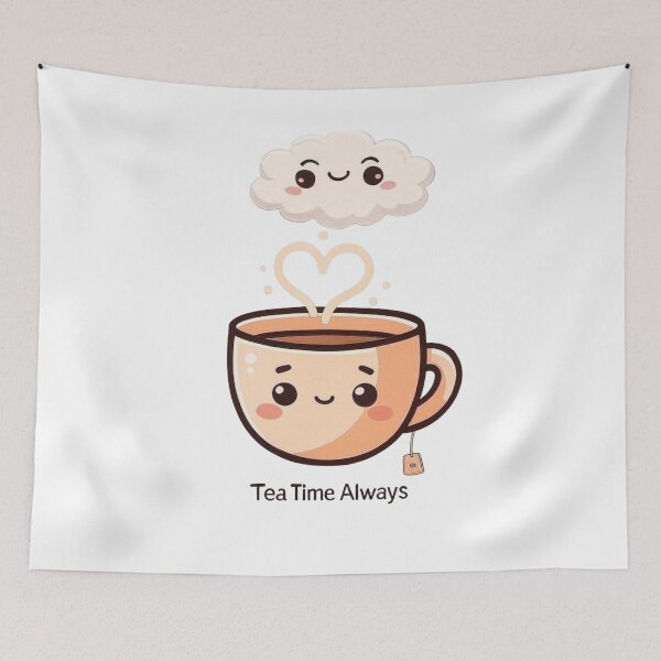 Item preview, Tea Time Always Shirt designed and sold by EcoArtTees.