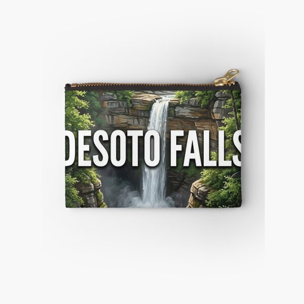 Item preview, DeSoto Falls Alabama Canyon Morning Round Badge Sticker designed and sold by DetourDgn.