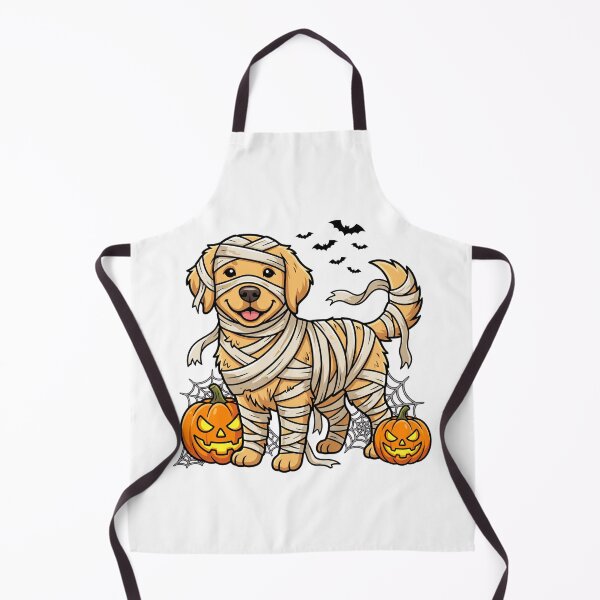 Item preview, Golden Retriever Mummy Halloween T-Shirt – Spooky Dog with Pumpkins & Bats designed and sold by elisarasada.