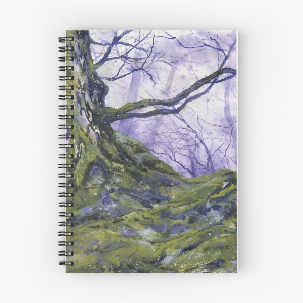 Item preview, The Ancient Mossy Tree Watercolor designed and sold by paulaiakwarele.