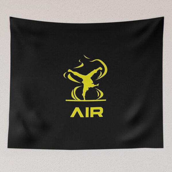Artikelvorschau, Breakdance Air Flare Gelbe Silhouette entworfen und verkauft von ChristopBlack.