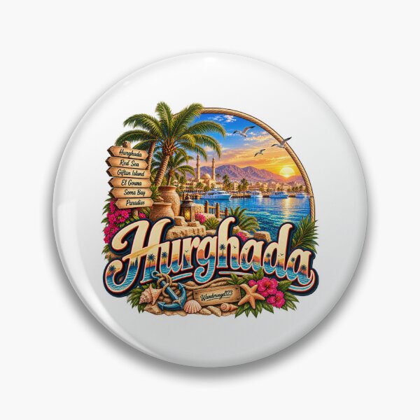 Item preview, Hurghada Egypt – Red Sea, palm trees & sunset designed and sold by Wandervogel123.