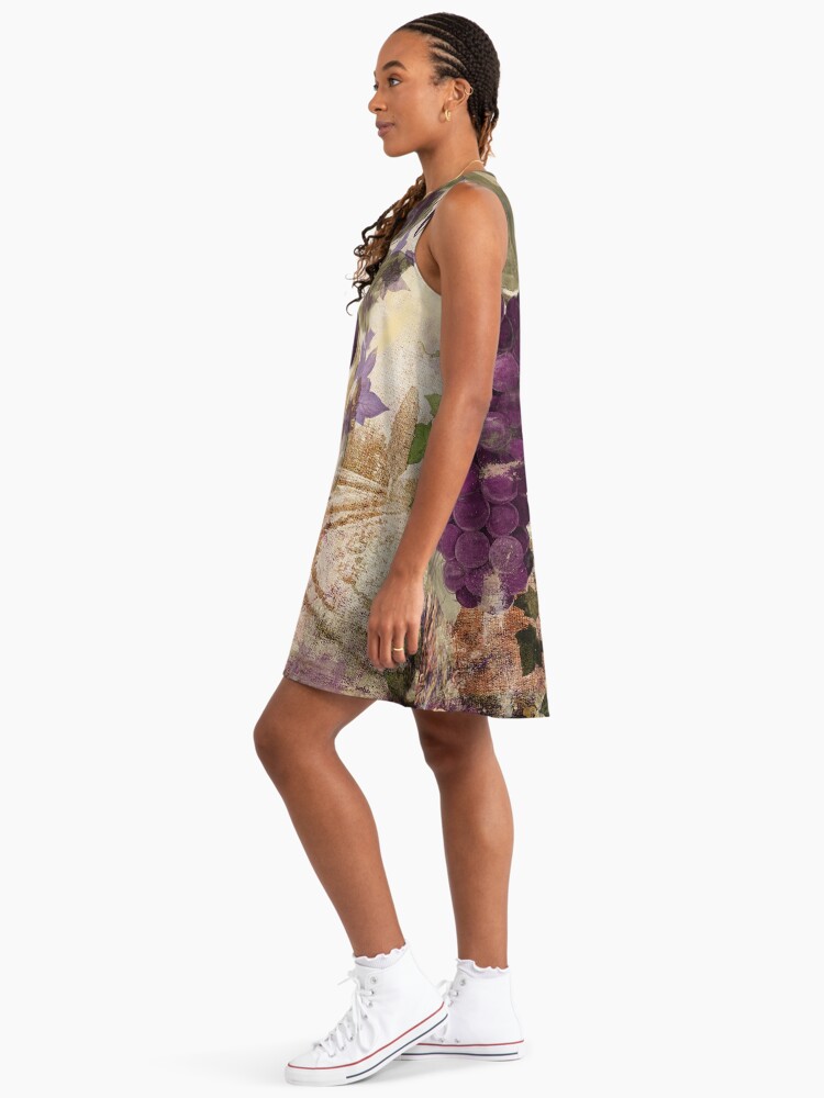 Wine Country Medoc Wine A-Line Dress