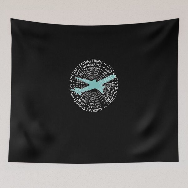 Item preview, Aircraft Engineering Silhouette Typography Art designed and sold by MarilBennett.