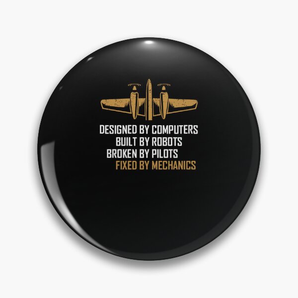 Item preview, Retro Aviation Mechanic Quote Design designed and sold by MarilBennett.