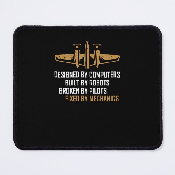 Item preview, Retro Aviation Mechanic Quote Design designed and sold by MarilBennett.
