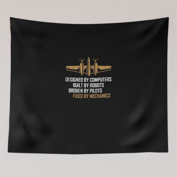Item preview, Retro Aviation Mechanic Quote Design designed and sold by MarilBennett.