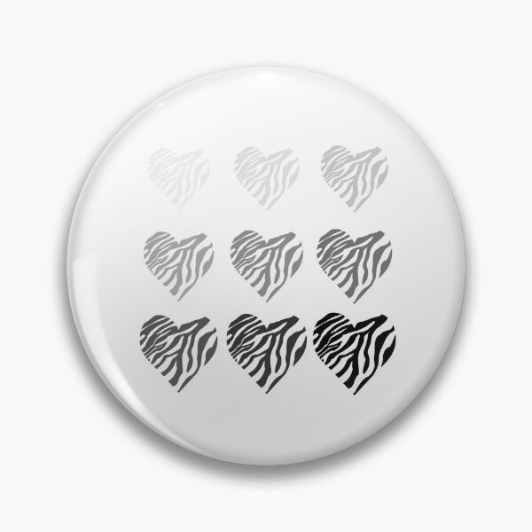 Item preview, gradient zebra heart designed and sold by Audrey Janvier | AJD.