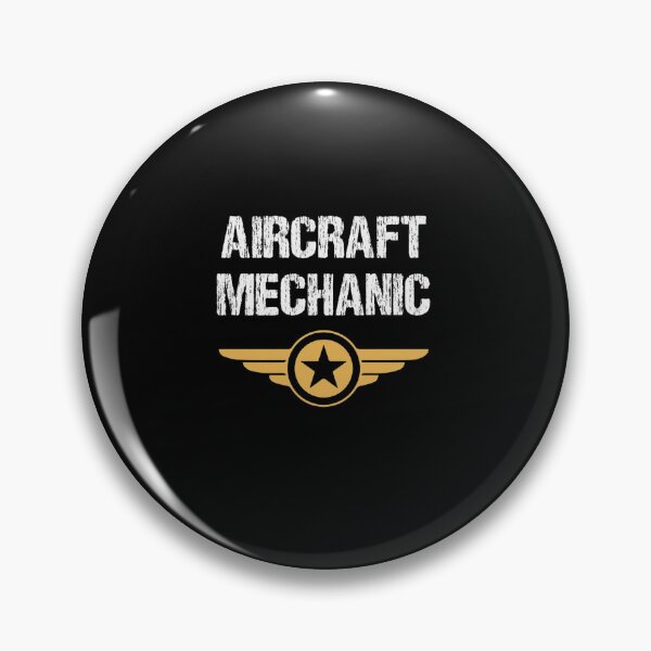 Item preview, Classic Aircraft Mechanic Wings Badge designed and sold by MarilBennett.