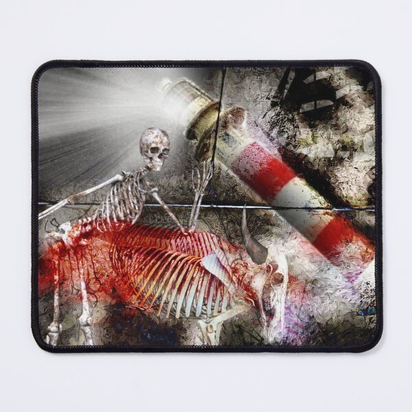Item preview, Skeleton Bull Lighthouse Ghost Ship Dark Macabre designed and sold by lidafrederikse.