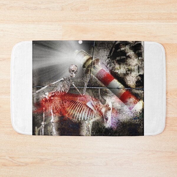 Item preview, Skeleton Bull Lighthouse Ghost Ship Dark Macabre designed and sold by lidafrederikse.