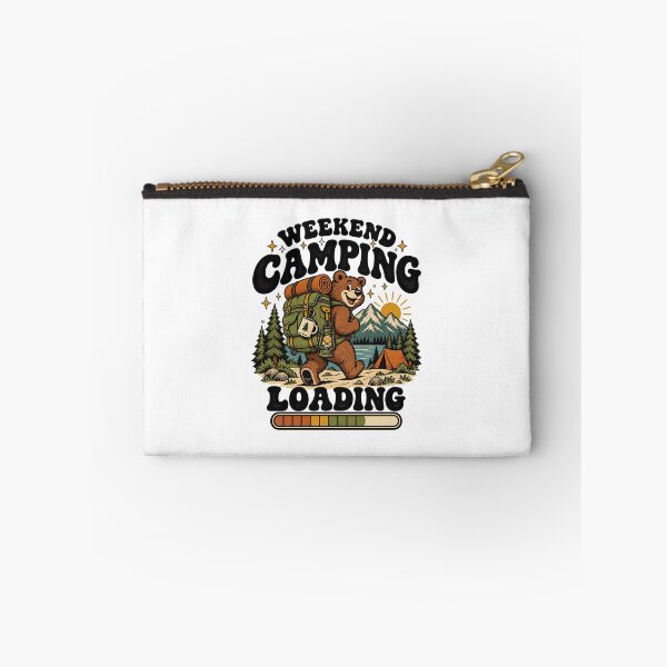 Item preview, Weekend Camping Loading – Funny Vintage Hiking Bear designed and sold by urbinet.