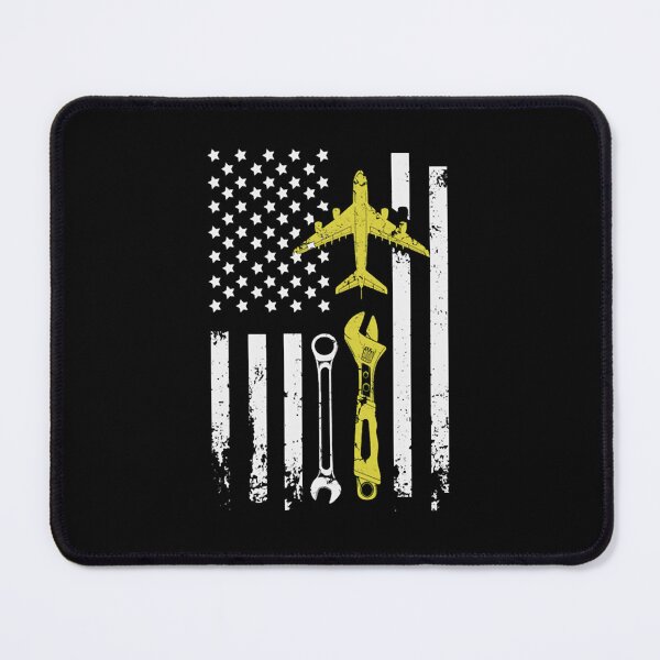 Item preview, Patriotic Aviation Wrench American Flag designed and sold by MarilBennett.