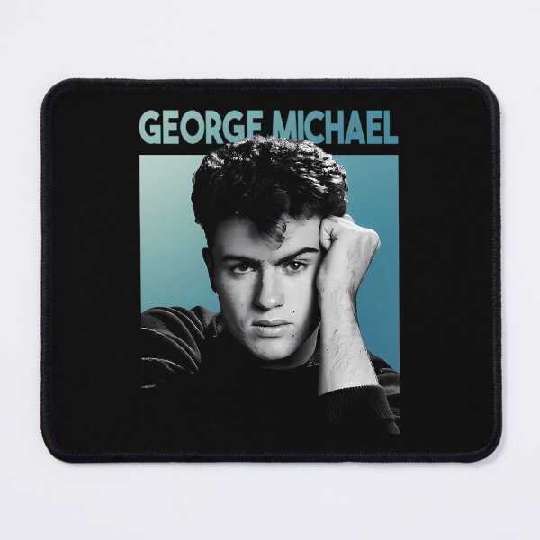 Item preview, George Michael Portrait Blue Background Pop Singer   designed and sold by Spectuacular Life.