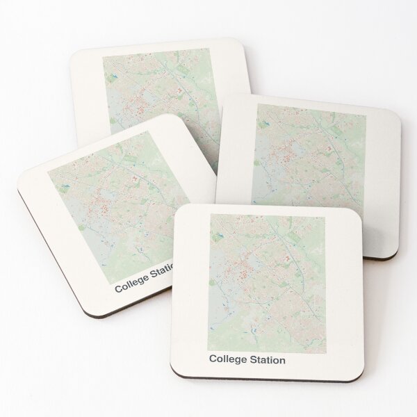 Item preview, Mapa minimalista de College Station designed and sold by MapsNerd.