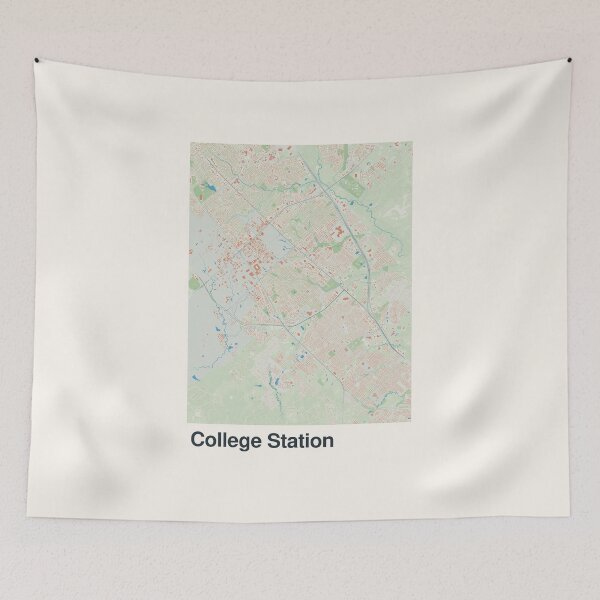 Item preview, College Station Minimalistic Map Art designed and sold by MapsNerd.