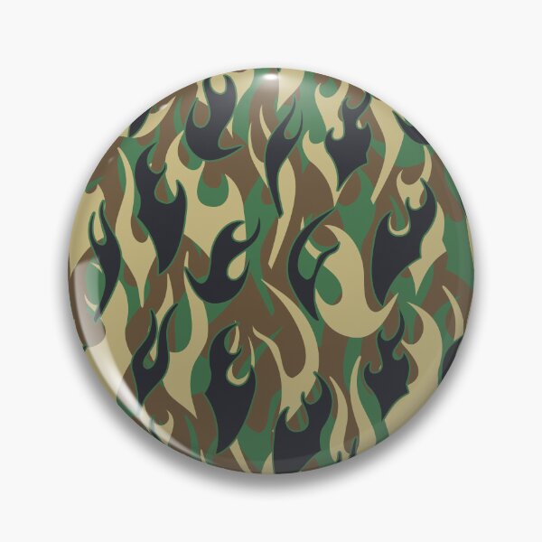 Item preview, Tribal Flame Military Camo Jungle Green Camouflage Pattern designed and sold by GrandeDuc.