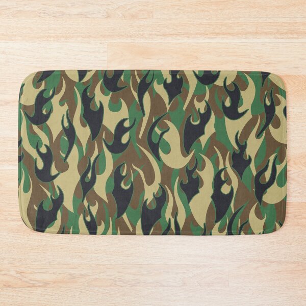 Item preview, Tribal Flame Military Camo Jungle Green Camouflage Pattern designed and sold by GrandeDuc.