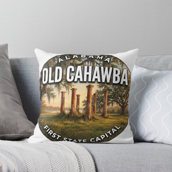 Item preview, Old Cahawba Alabama Round Travel Badge Sticker designed and sold by DetourDgn.