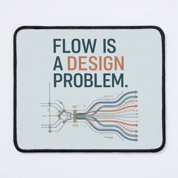 Artikelvorschau, Fluss ist ein Konstruktionsproblem – Prozessoptimierung im Industrieingenieurwesen entworfen und verkauft von Amr Darwish Graphic designer.