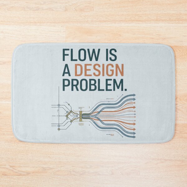 Item preview, Flow Is a Design Problem Industrial Engineering Process Optimization designed and sold by Amr Darwish Graphic designer.
