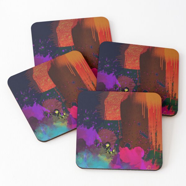 Item preview, Neon Drip Abstract Modern designed and sold by lidafrederikse.