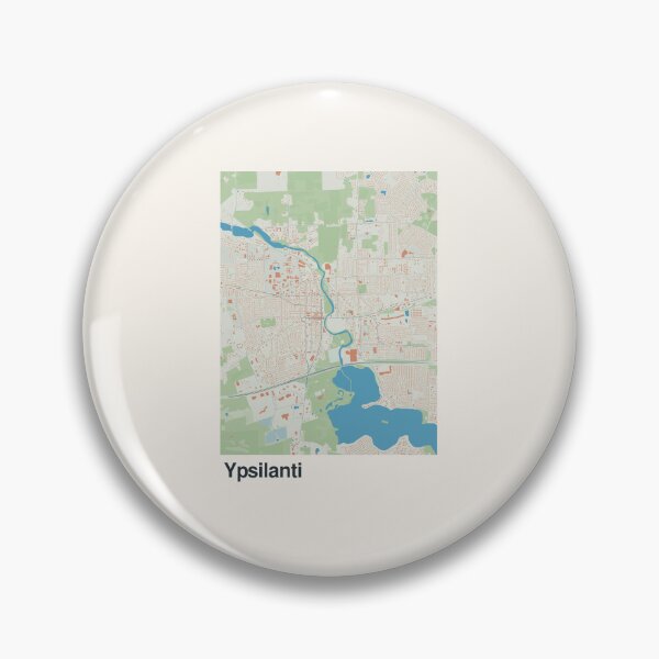 Item preview, Ypsilanti Minimalistic Map Art designed and sold by MapsNerd.