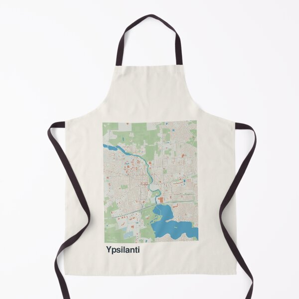 Aperçu de l'œuvre Carte minimaliste d'Ypsilanti créée et vendue par MapsNerd.