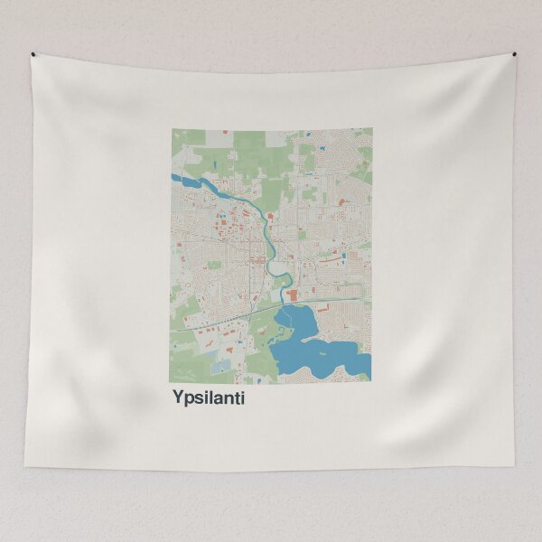 Item preview, Ypsilanti Minimalistic Map Art designed and sold by MapsNerd.