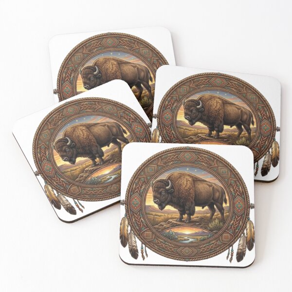 Aperçu de l'œuvre American Bison créée et vendue par Kirrindy Designs.